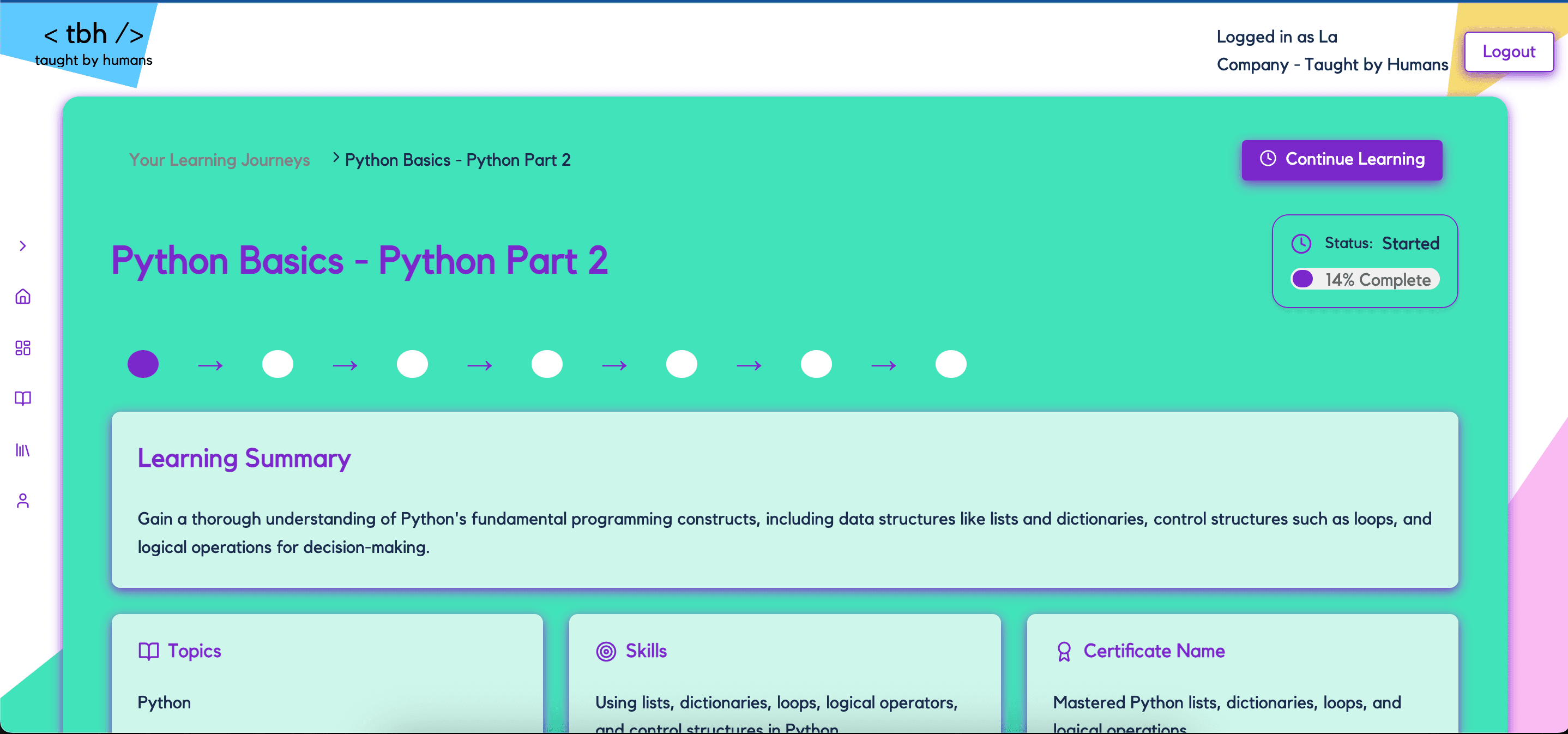 Hands-on video learning with coding environment
