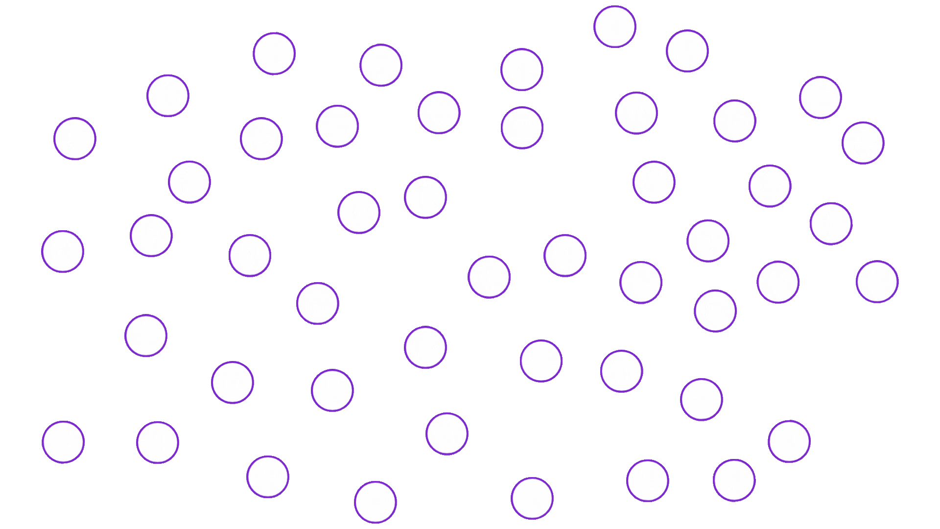 Learning platform, showing dots connected as learnt